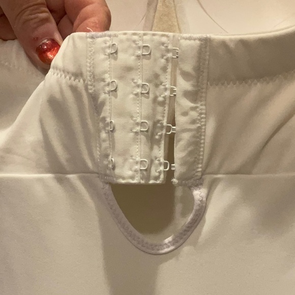 white strapless full length bra slip size 36B-David’s Bridal by Q-T Intimates - Picture 7 of 16